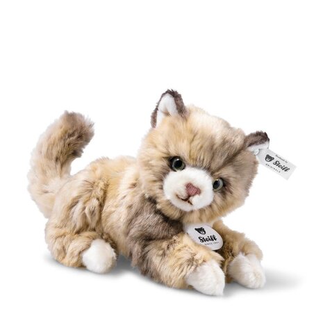 Steiff Knuffel Kat Lucy Donkergrijs 18 cm Steiff Knuffel Kat Lucy Donkergrijs 18 cm