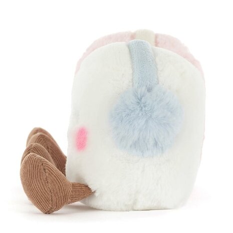 Jellycat Knuffel Amuseables Toastie Pink and White Marshmallows