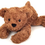Hermann teddy Knuffel Teddybeer Bruin Liggend 40cm