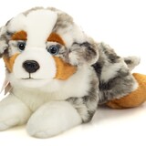 Hermann teddy Knuffel Australian Shepherd Liggend 40cm Hermann teddy Knuffel Australian Shepherd Liggend 40cm