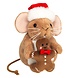 Hermann teddy Knuffel Kerst Muis met Peperkoek 11cm