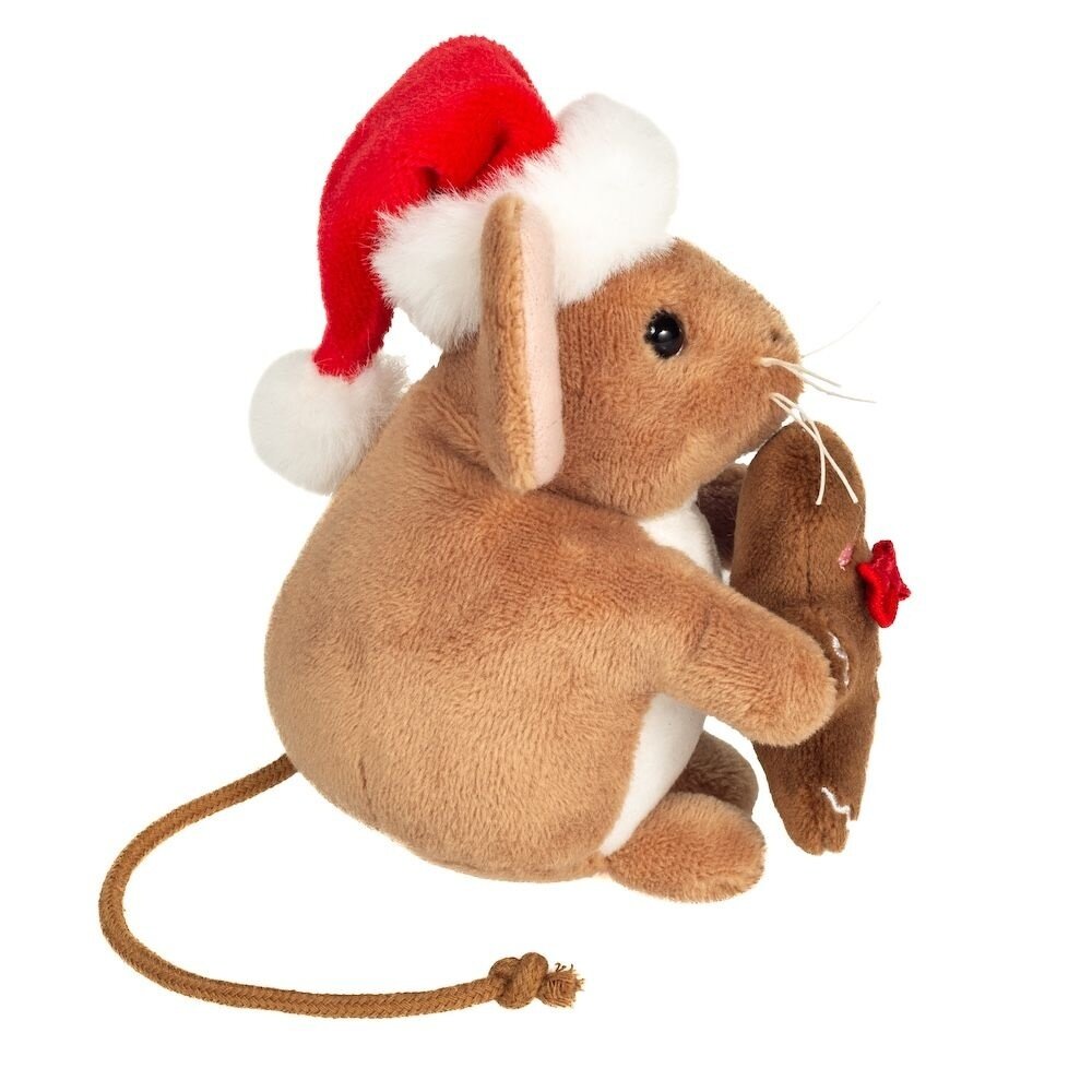Hermann teddy Knuffel Kerst Muis met Peperkoek 11cm