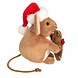 Hermann teddy Knuffel Kerst Muis met Peperkoek 11cm