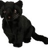 Förster Knuffel Kat Zwarte Zittend groot 30cm