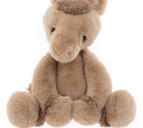 Charlie Bears Knuffel Clip Clop Pony Oatmeal Brown M 33 cm