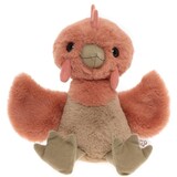 Charlie Bears Knuffel Clucky Chicken Marmalade Orange M 27 cm