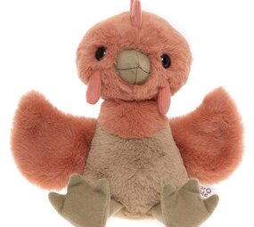 Charlie Bears Knuffel Clucky Chicken Marmalade Orange M 27 cm