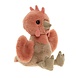 Charlie Bears Knuffel Clucky Chicken Marmalade Orange M 27 cm