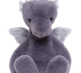 Charlie Bears Knuffel Draco Dragon Soft Lavender L 34 cm