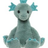 Charlie Bears Knuffel Nessie Loch Ness Monster Seaweed Green M 25 cm