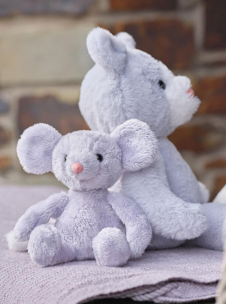 Charlie Bears Knuffel Pip Mouse Silver Grey S 18 cm