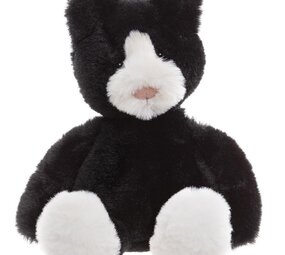 Charlie Bears Knuffel Puddy Kitten Raven Black S 20 cm