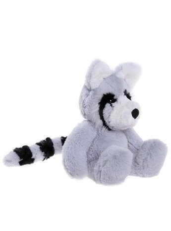 Charlie Bears Knuffel Riley Raccoon Cloudy Grey M 24 cm