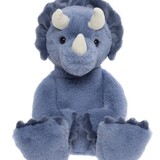 Charlie Bears Knuffel Troy Triceratops Denim Blue L 38 cm
