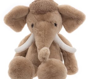 Charlie Bears Knuffel Wally Mammoth Oatmeal Brown L 39 cm