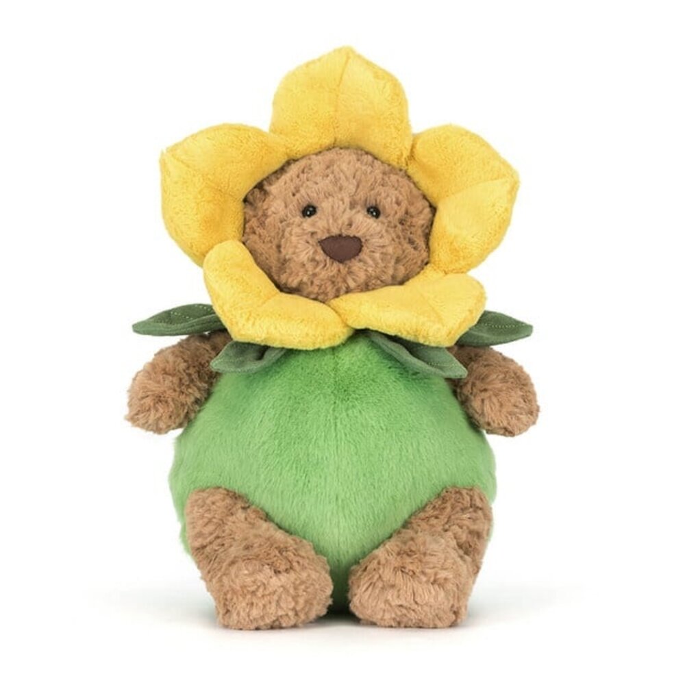 Jellycat Knuffel Bartholomew Bear Daffodil Outfit