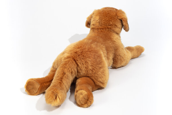Hermann Teddy Knuffel Hond Golden Retriever Liggend 60cm