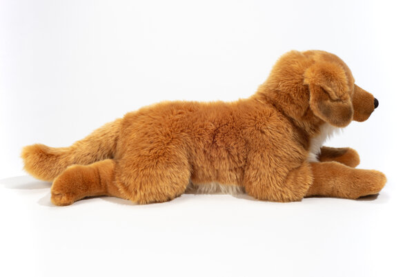 Hermann Teddy Knuffel Hond Golden Retriever Liggend 60cm