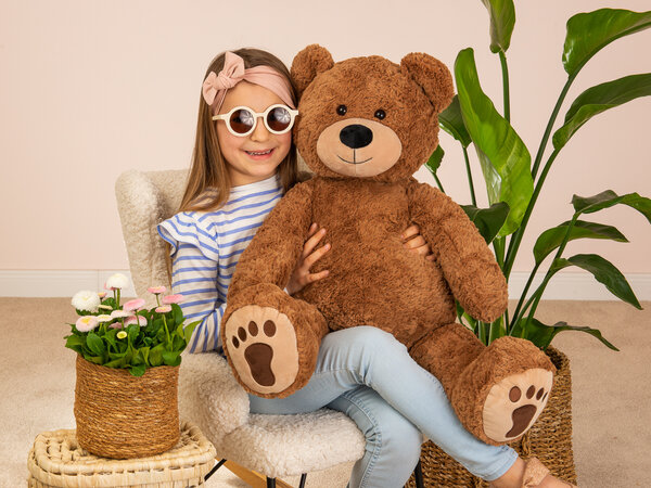 Hermann Teddy Knuffel Teddybeer Bruin 75cm Hermann Teddy Knuffel Teddybeer Bruin 75cm