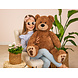 Hermann Teddy Knuffel Teddybeer Bruin 75cm Hermann Teddy Knuffel Teddybeer Bruin 75cm
