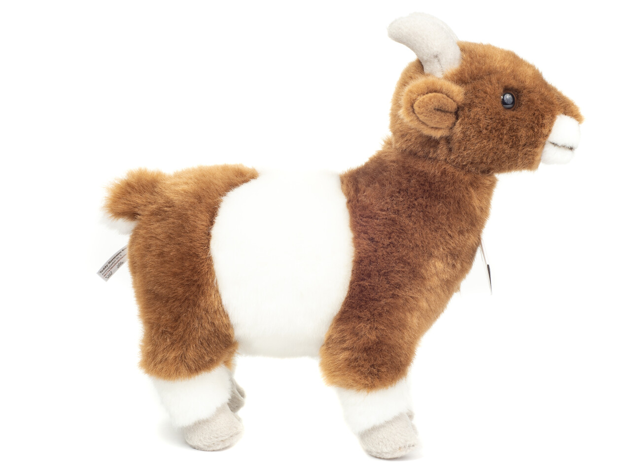 Hermann Teddy Knuffel Geit Bruin Wit 22cm Hermann Teddy Knuffel Geit Bruin Wit 22cm