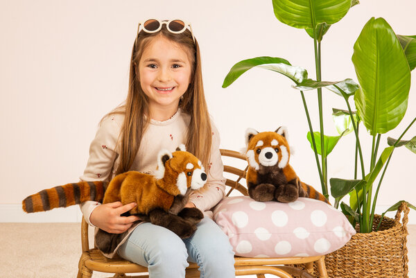 Hermann Teddy Knuffel Rode Panda 30cm Hermann Teddy Knuffel Rode Panda 30cm