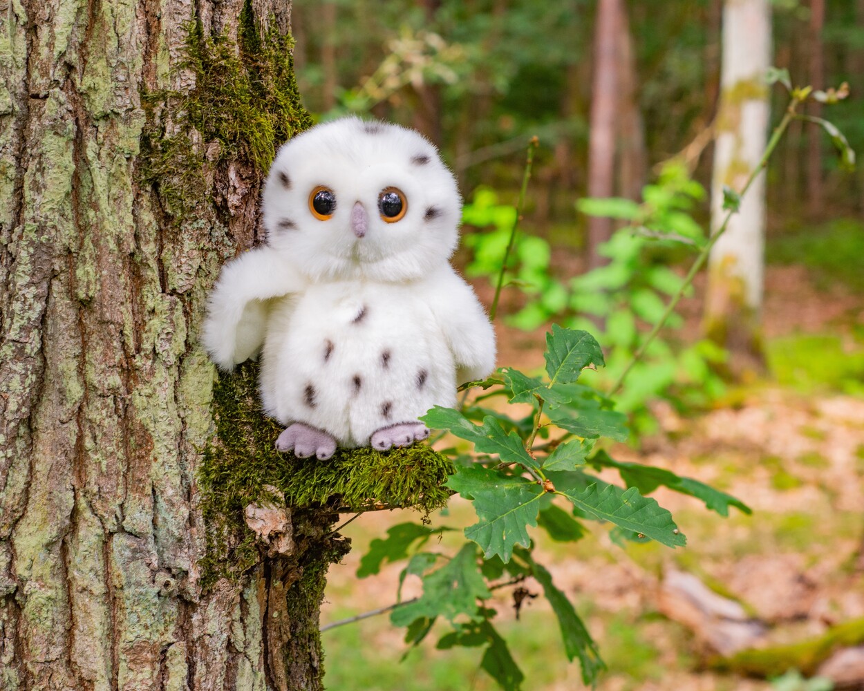 Hermann Teddy Knuffel Sneeuwuil 16cm