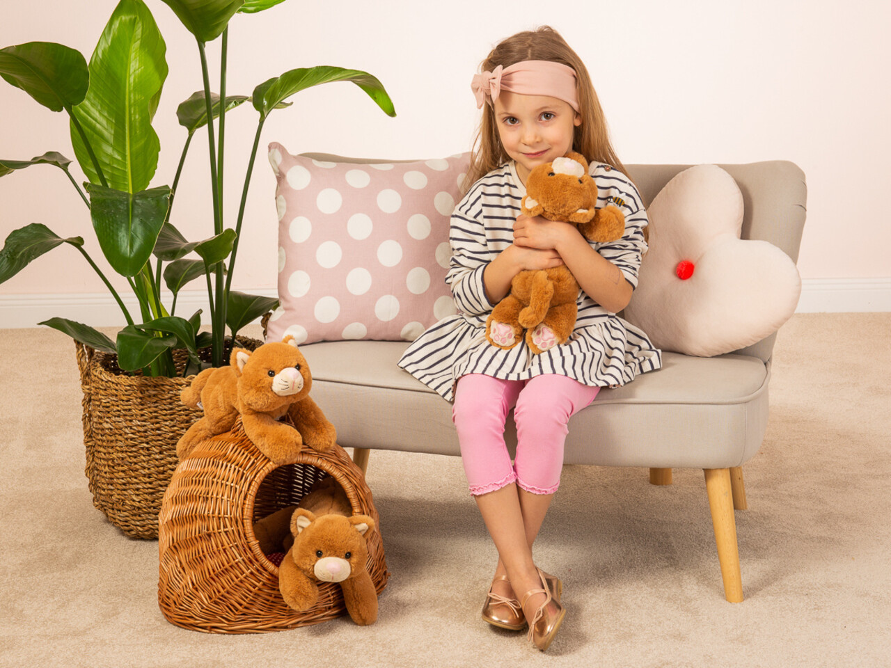 Hermann Teddy Knuffel Kat Kikki 35cm