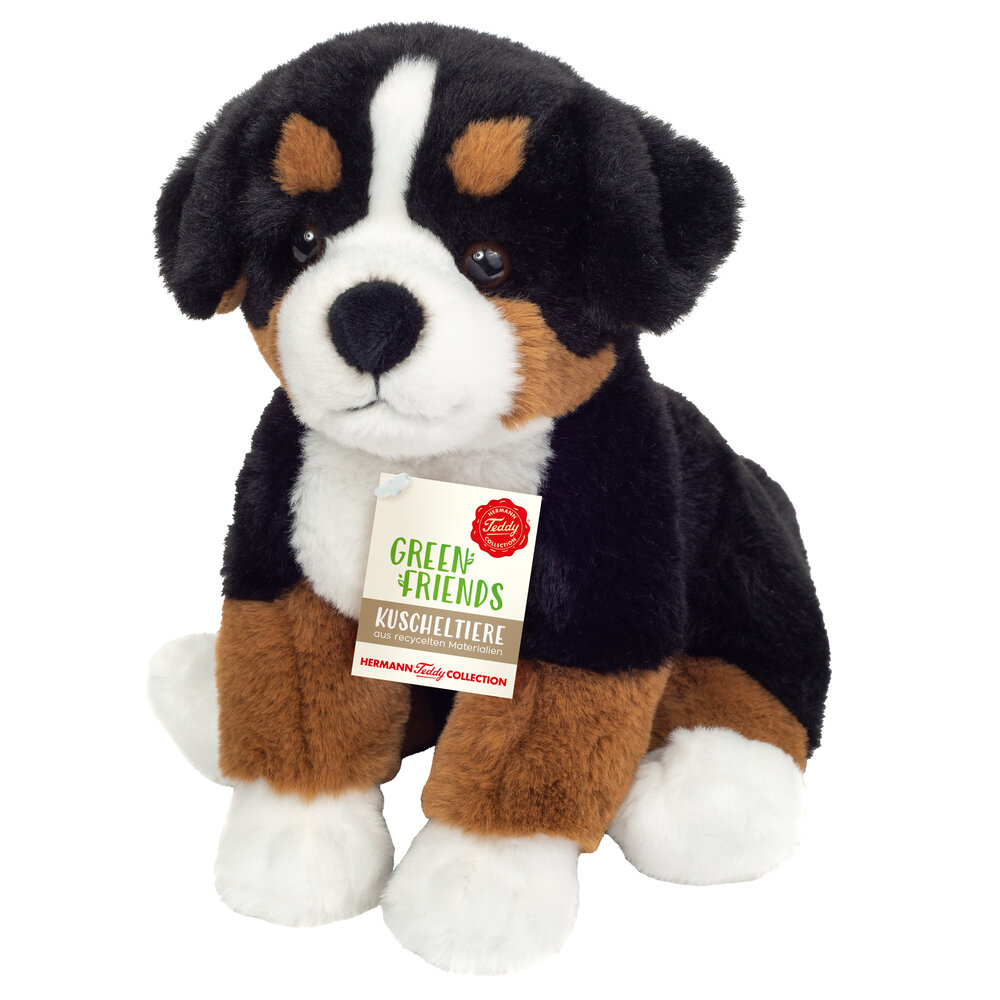Hermann Teddy Knuffel Berner Sennenhond Zittend 26cm