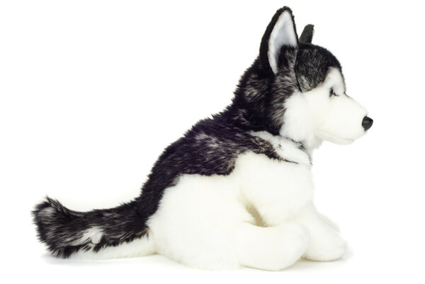 Hermann Teddy Knuffel Hond Husky Zittend 30cm