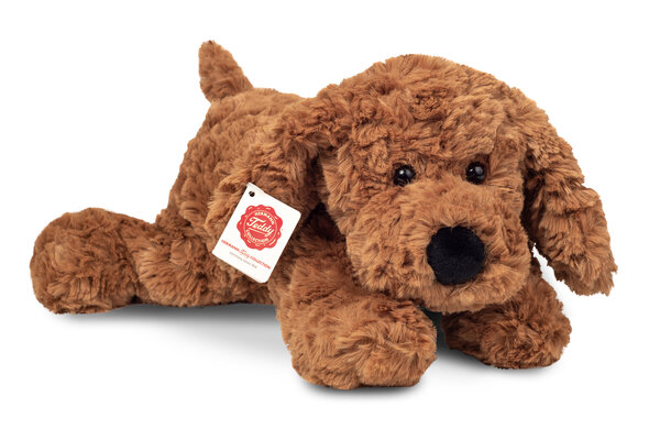 Hermann Teddy Knuffel Hond Bruin 28cm