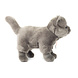 Hermann Teddy Knuffel Kat Kartuizer Staand 20cm