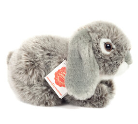 Hermann Teddy Knuffel Konijn Ram Grijs 18cm