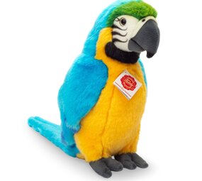 Hermann Teddy Knuffel Papegaai Geelborstara 26 cm