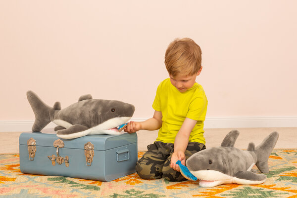 Hermann Teddy Knuffel Haai 50 cm