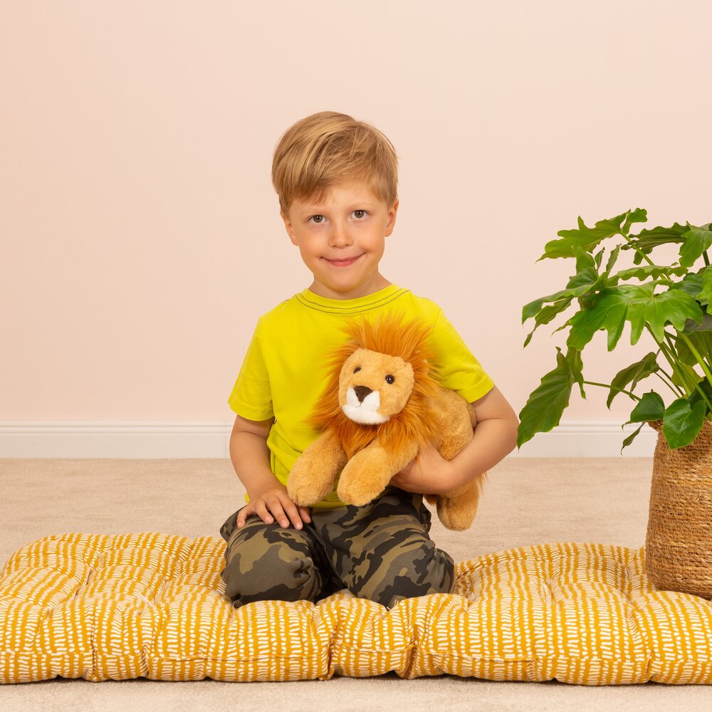 Hermann Teddy Knuffel Leeuw Liggend 33 cm