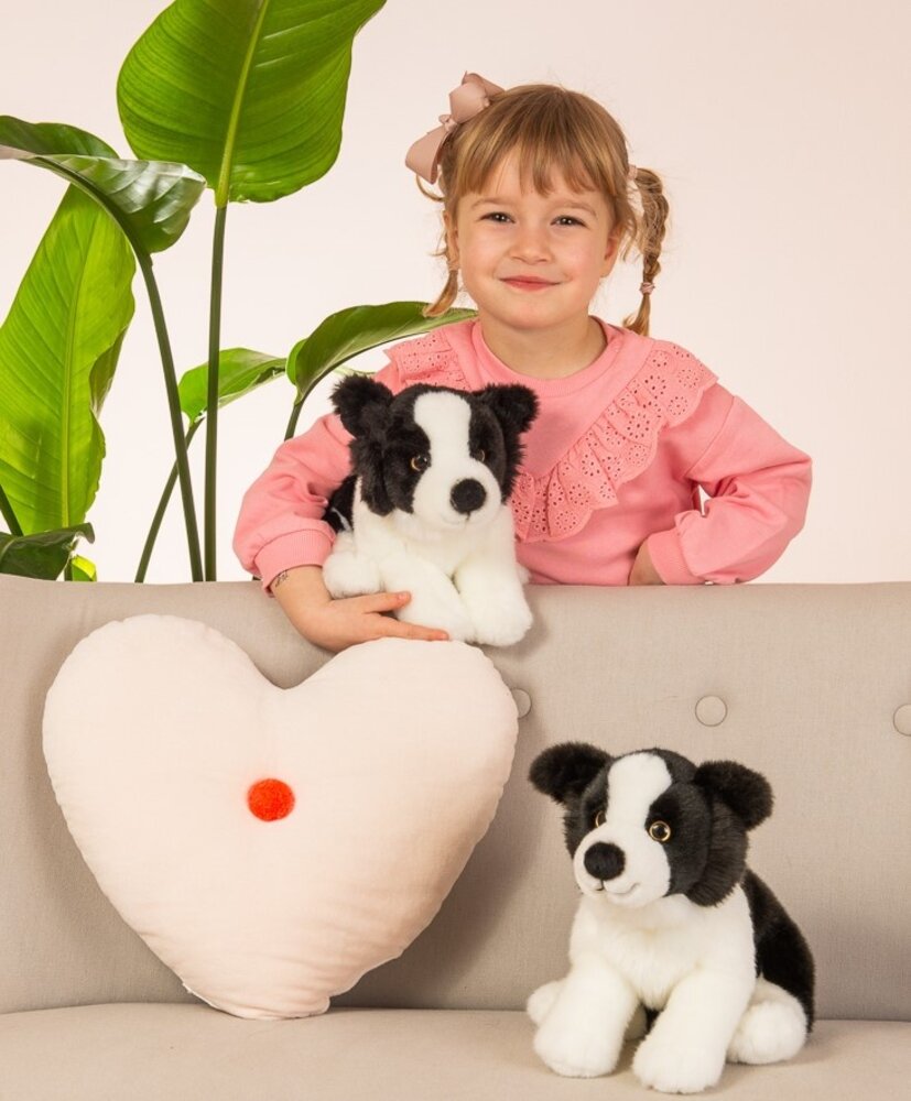 Hermann Teddy Knuffel Hond Border Collie Puppy 24cm