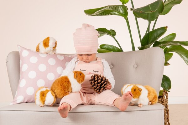 Hermann Teddy Knuffel Cavia Goud Wit Hermann Teddy Knuffel Cavia Goud Wit