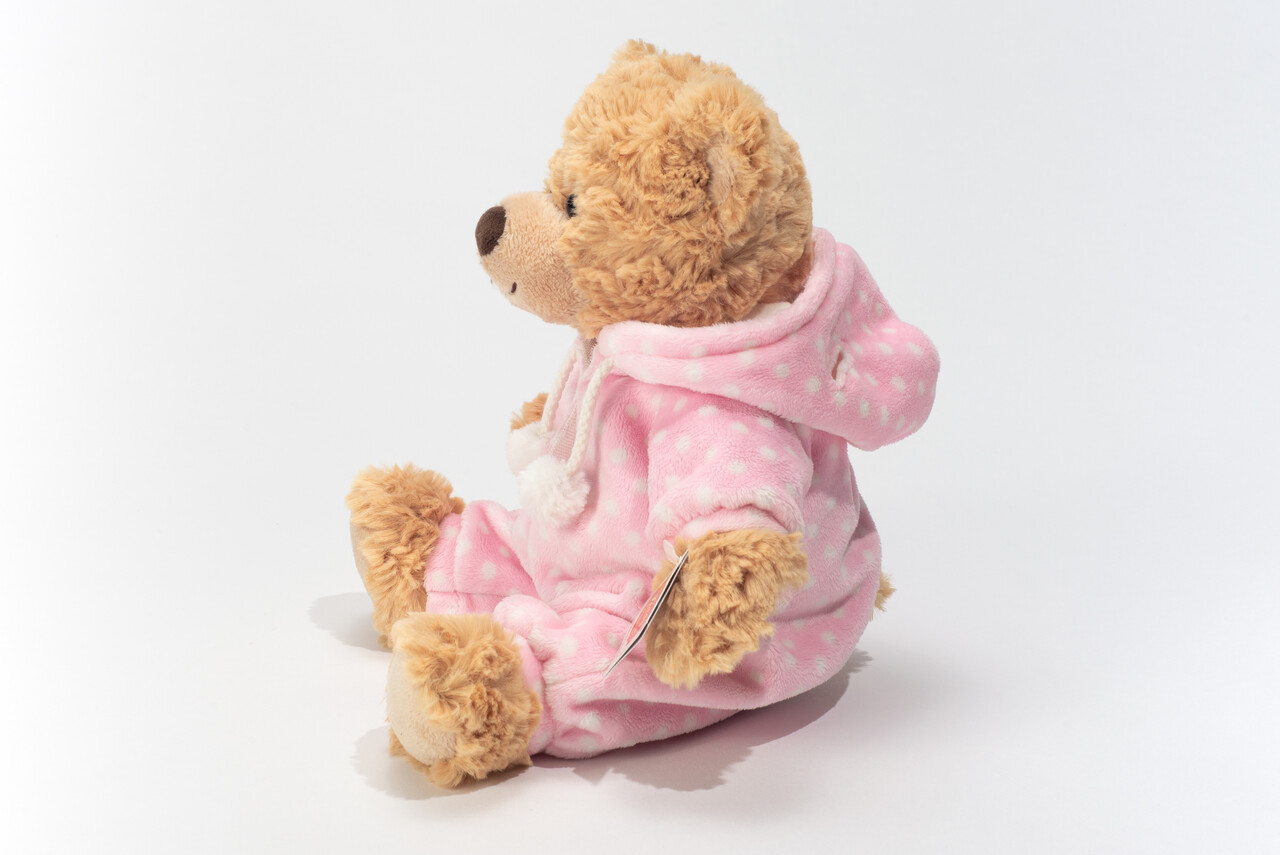 Hermann Teddy Knuffel Beer met Pyjama Roze Hermann Teddy Knuffel Beer met Pyjama Roze