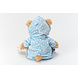 Hermann Teddy Knuffel Beer met Pyjama Blauw