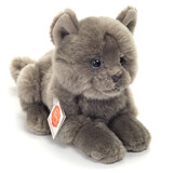 Hermann Teddy Knuffel Kat Karthuizer Chartreux Liggend