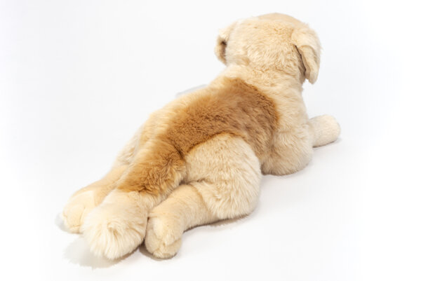 Hermann Teddy Knuffel Hond Golden Retriever Liggend 60 cm