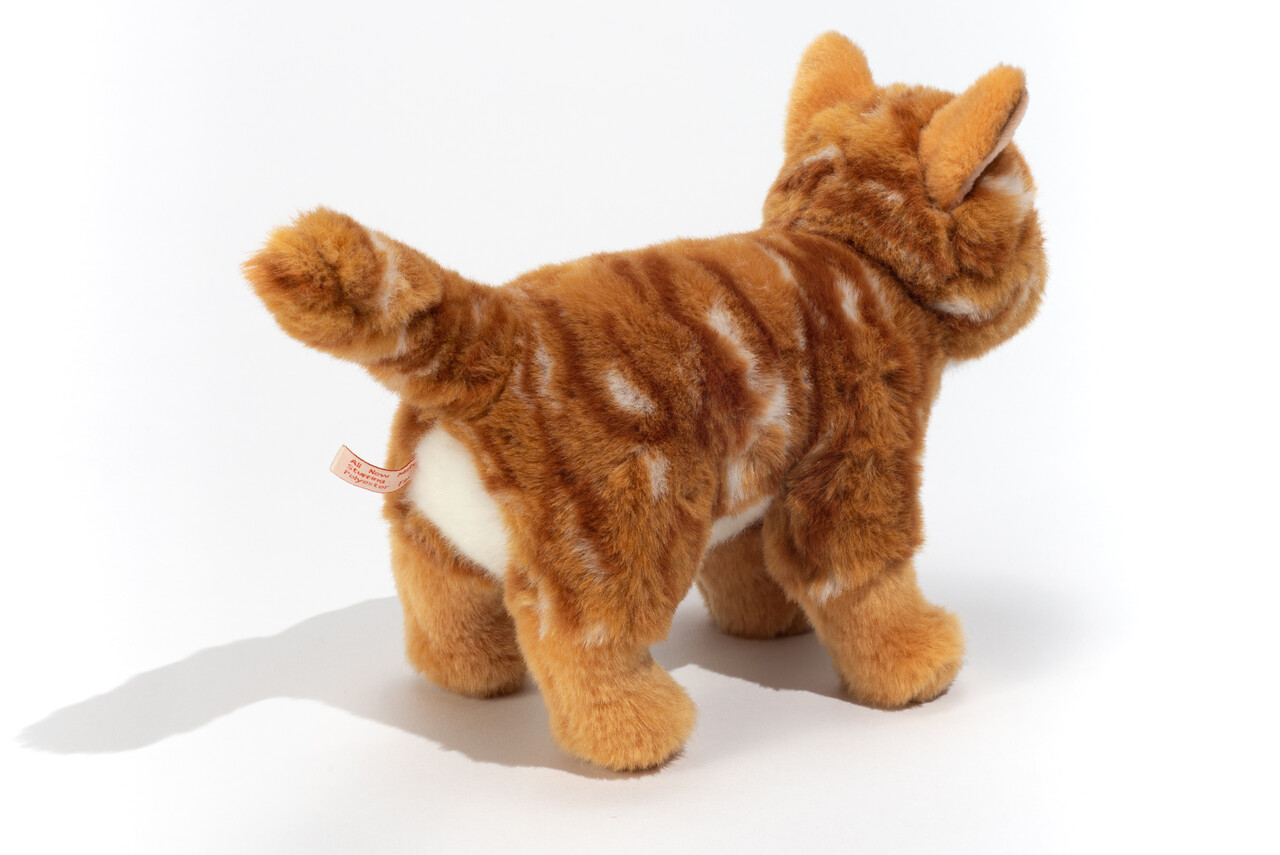 Hermann Teddy Knuffel Kat Rood Staand 20cm