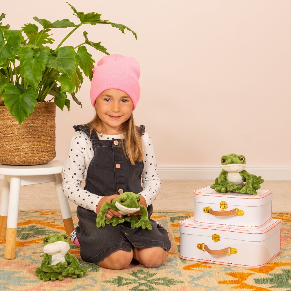 Hermann Teddy Knuffel Kikker 15cm