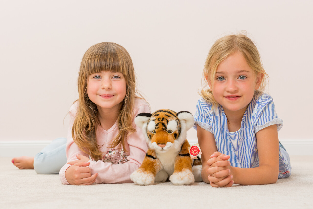 Hermann Teddy Knuffel Tijger Bruin 32cm