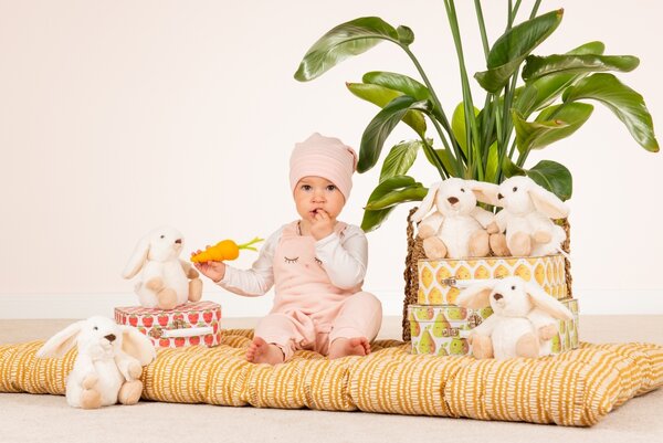 Hermann Teddy Knuffel Konijn Poppi Wit 15cm