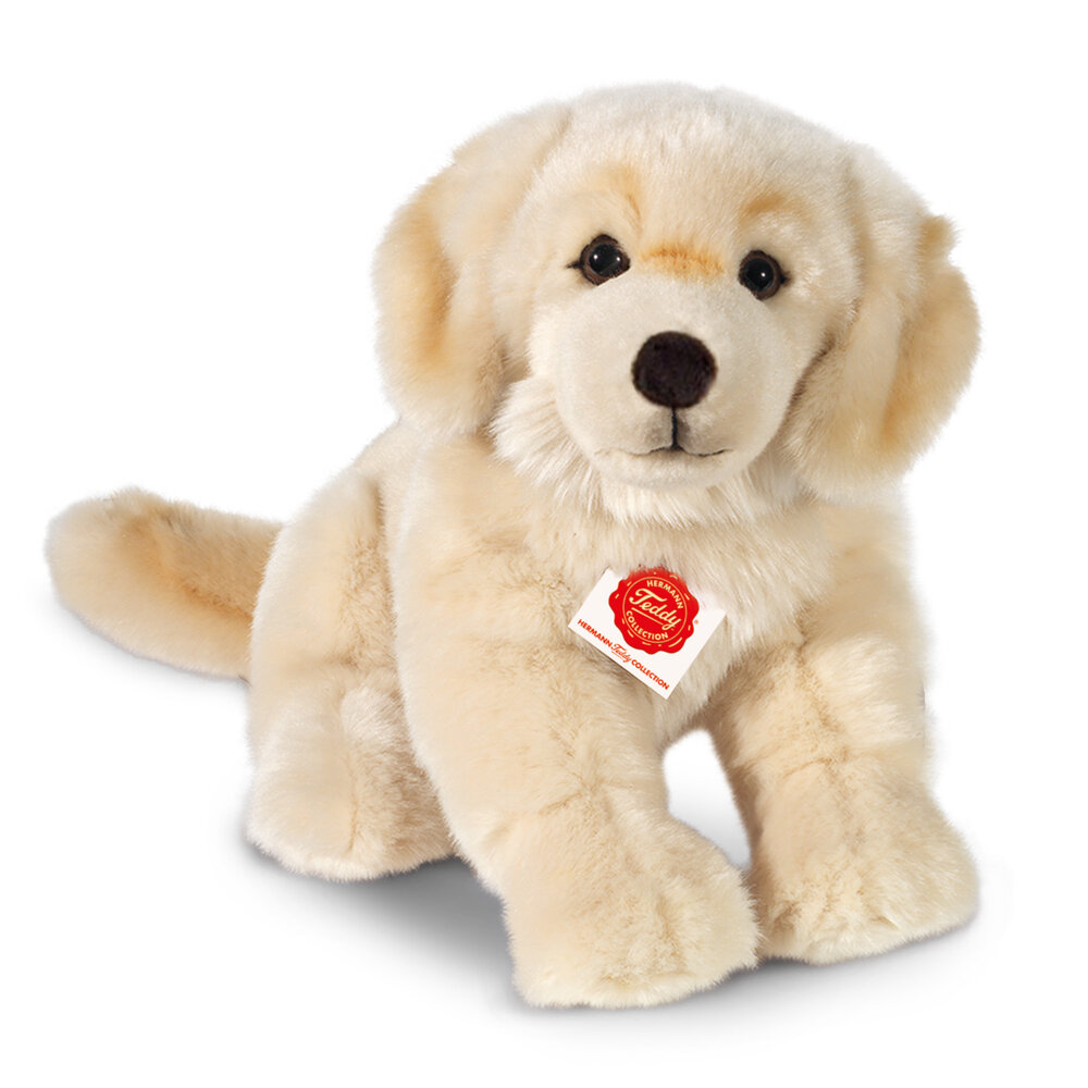 Hermann Teddy Knuffel Hond Golden Retriever 30cm