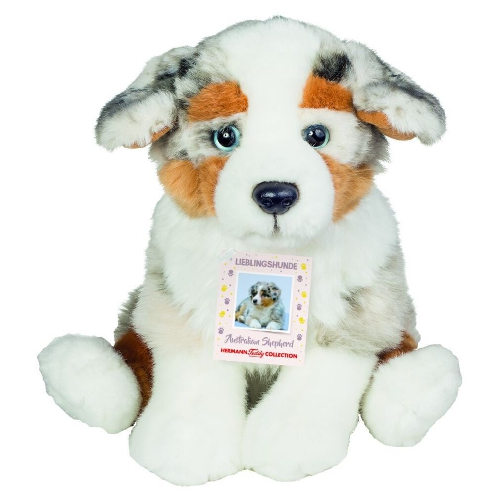 Hermann Teddy Knuffel Australian Shepherd Pup 22cm