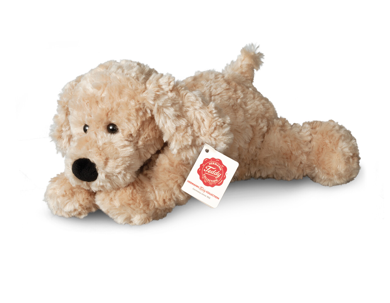 Hermann Teddy Knuffel Hond Beige 28cm