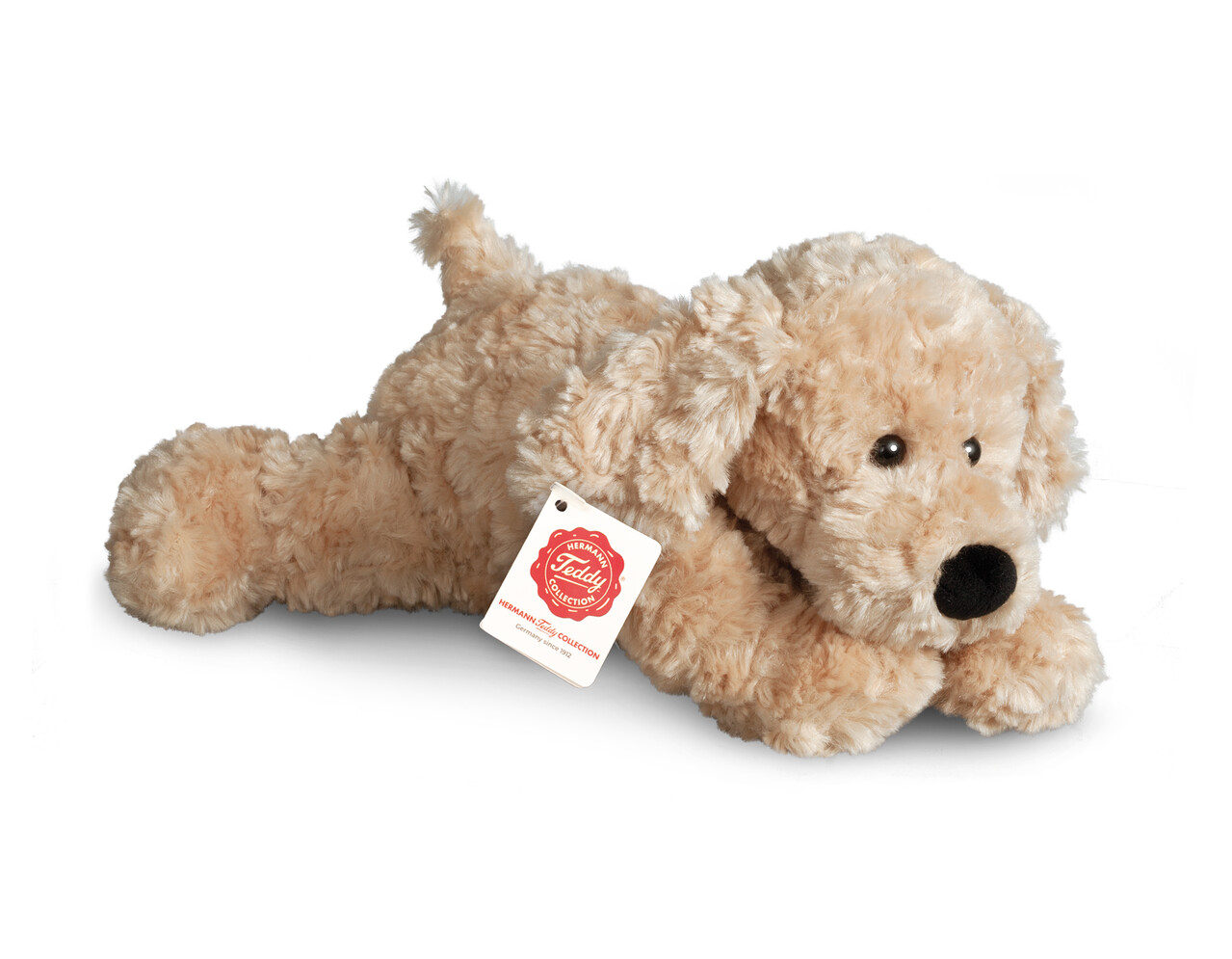 Hermann Teddy Knuffel Hond Beige 28cm